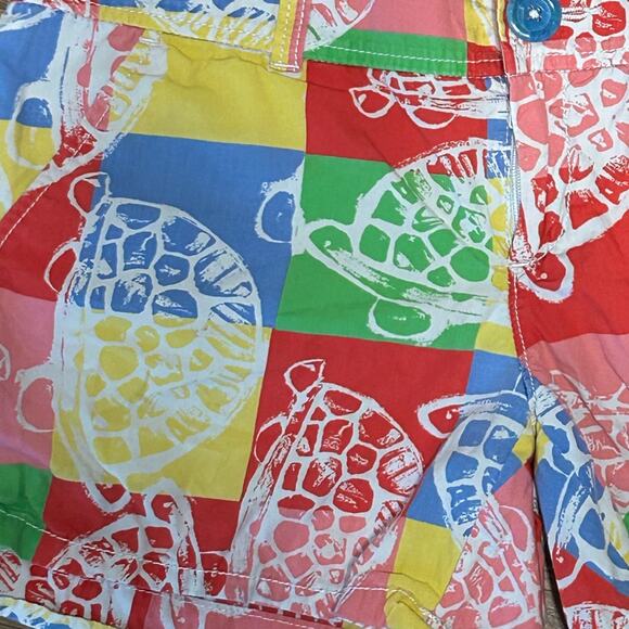 Lilly Pulitzer Callahan Rollin’ Turtles Patchwork Shorts Size 0 - Picture 3 of 10